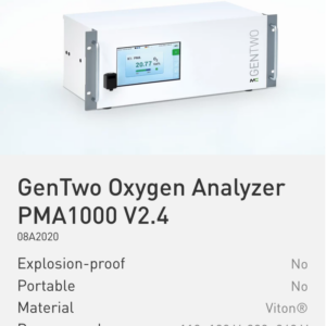 GenTwo Oxygen Analyzer PMA1000 V2.4 Part No.: 08A2020
