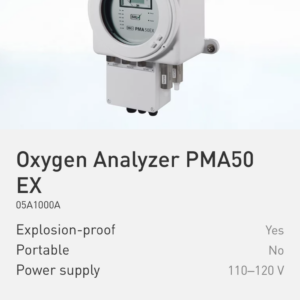 Oxygen Analyzer PMA50 EX Part No.: 05A1000A