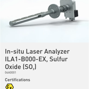 In-situ Laser Analyzer ILA1-B000-EX, Sulfur Oxide (SO₂) Part No.: 04A0001